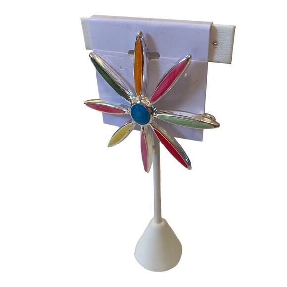 Vintage Starburst BroochPendant. Awesome Looking Mid Century Modern Piece. - Picture 3 of 8